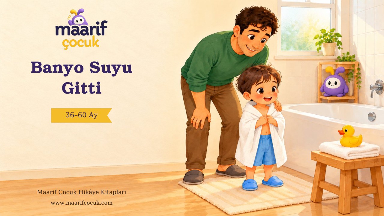 Banyo Suyu Gitti — Maarif Çocuk kitap kapağı
