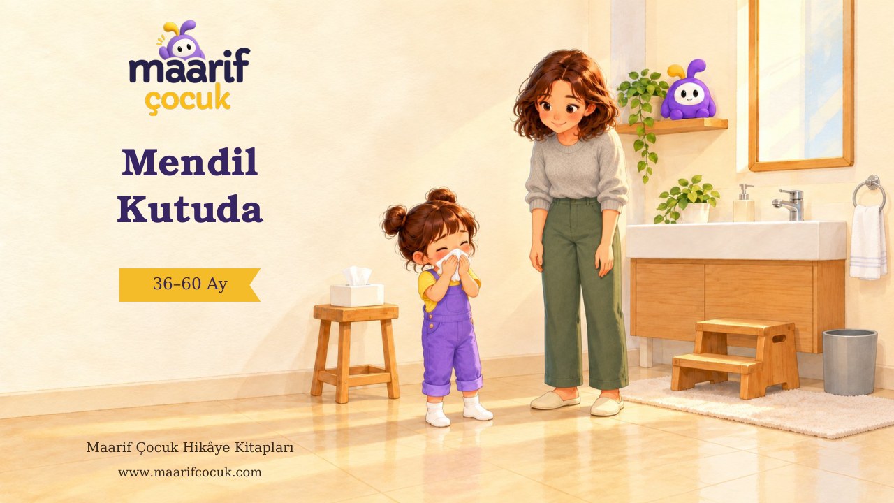 Mendil Kutuda — Maarif Çocuk kitap kapağı