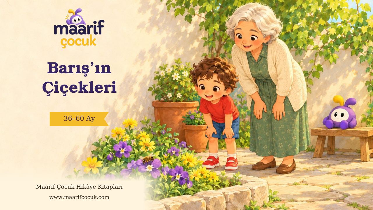 Barış'ın Çiçekleri — Maarif Çocuk kitap kapağı