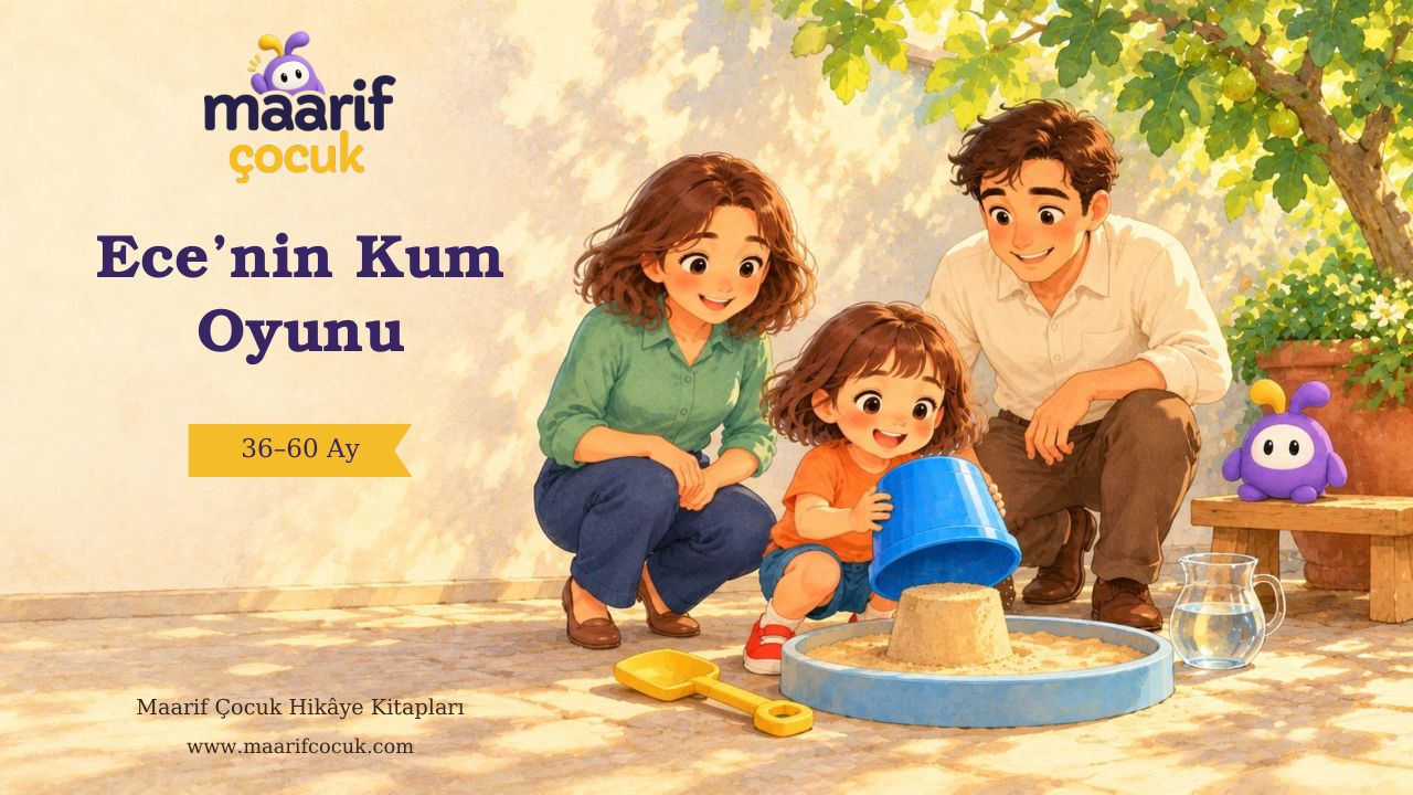 Ece'nin Kum Oyunu — Maarif Çocuk kitap kapağı