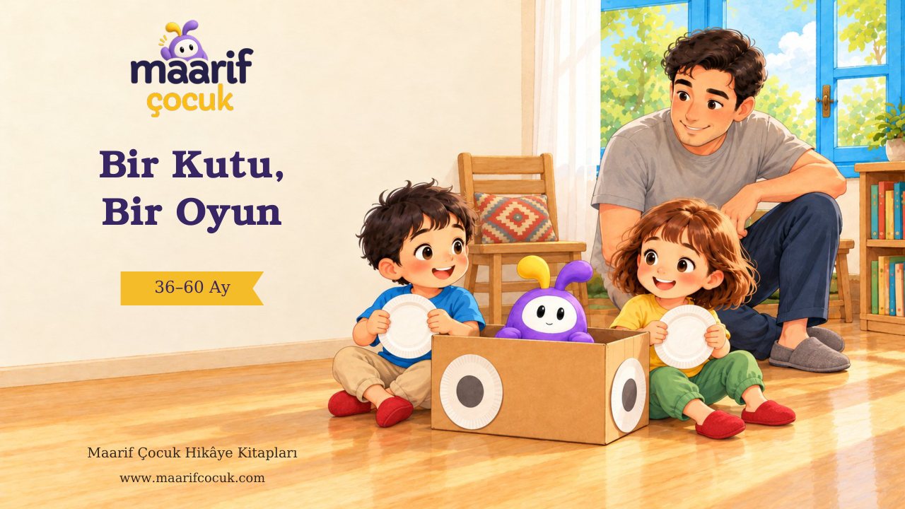 Bir Kutu, Bir Oyun — Maarif Çocuk kitap kapağı