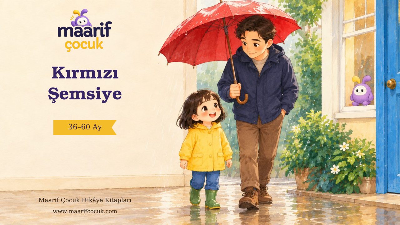 Kırmızı Şemsiye — Maarif Çocuk kitap kapağı