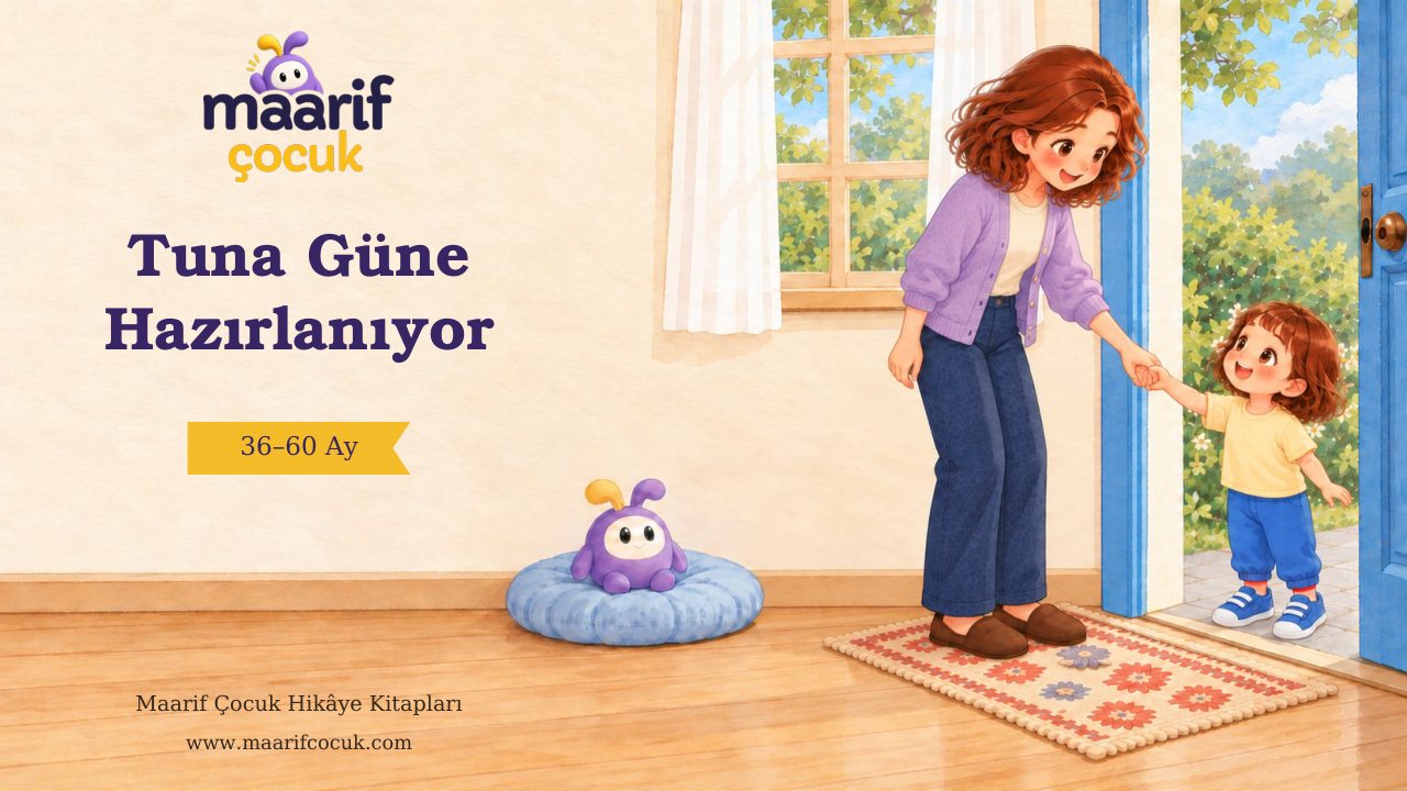 Tuna Güne Hazırlanıyor — Maarif Çocuk kitap kapağı