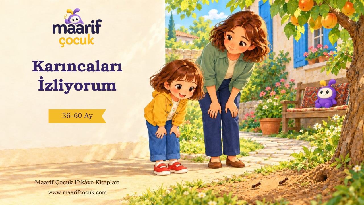 Karıncaları İzliyorum — Maarif Çocuk kitap kapağı
