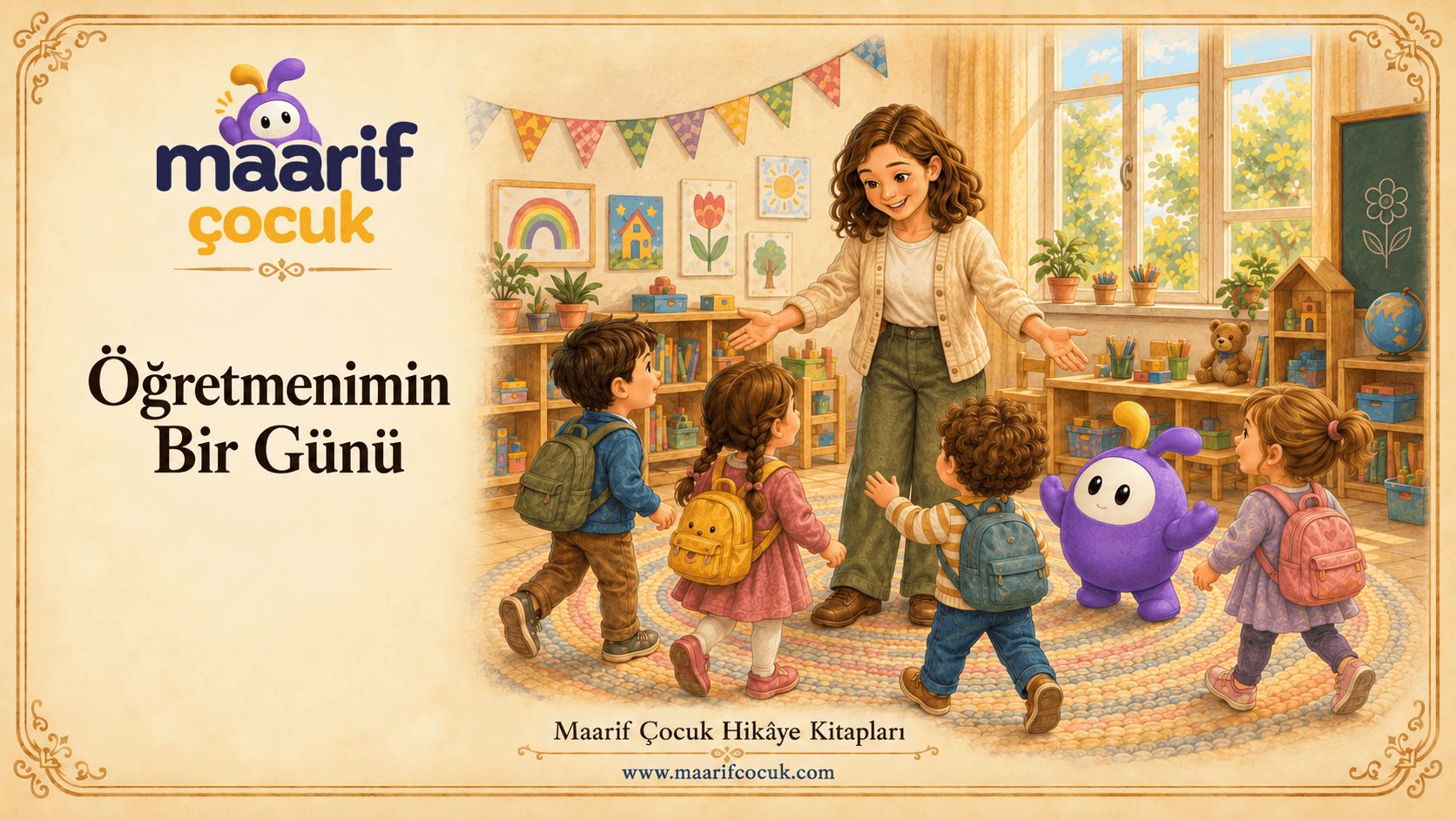 Öğretmenimin Bir Günü — Maarif Çocuk kitap kapağı