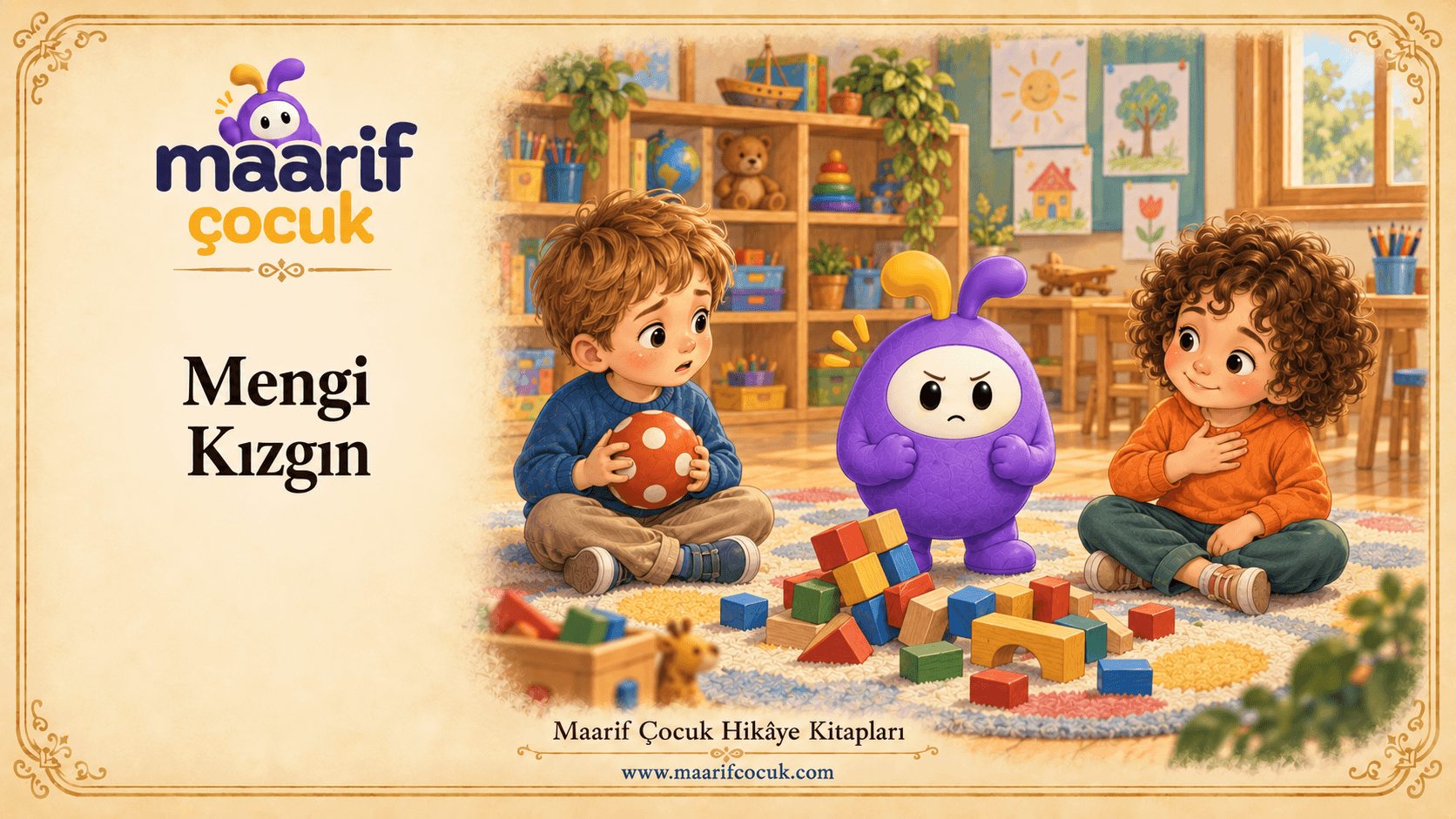 Mengi Kızgın — Maarif Çocuk kitap kapağı