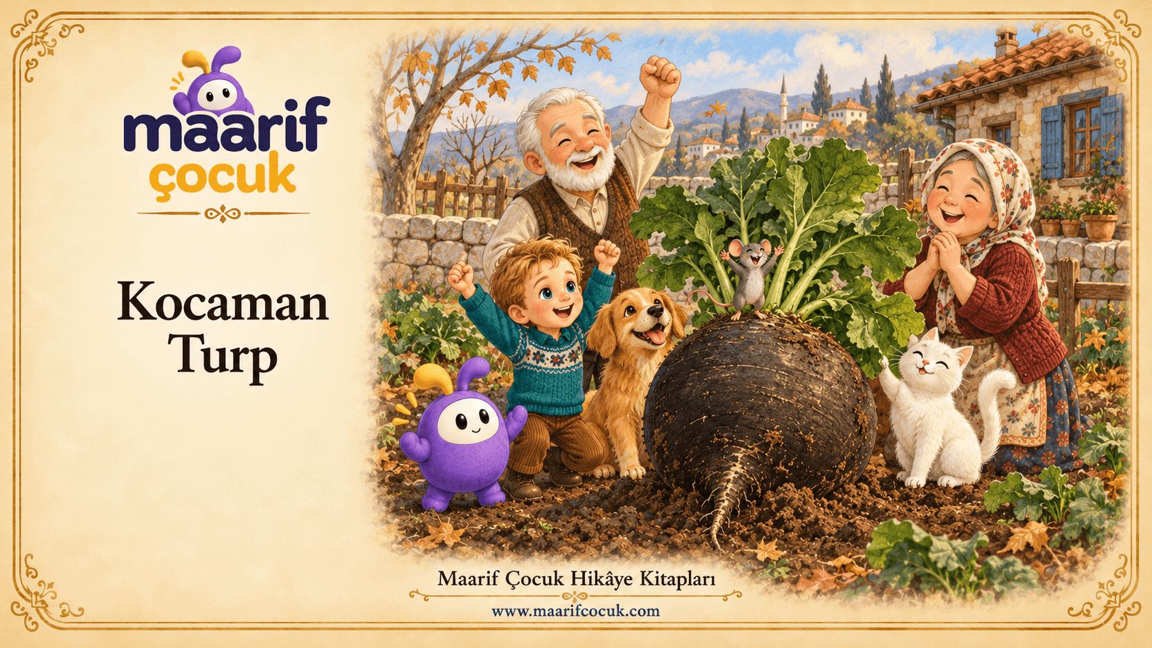 Kocaman Turp — Maarif Çocuk kitap kapağı
