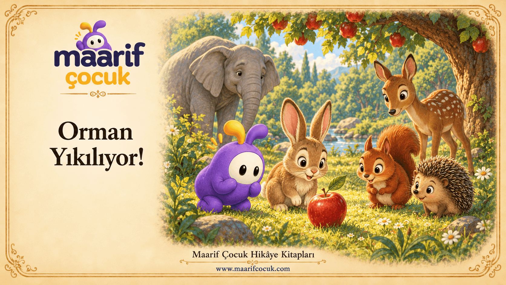 Orman Yıkılıyor! — Maarif Çocuk kitap kapağı