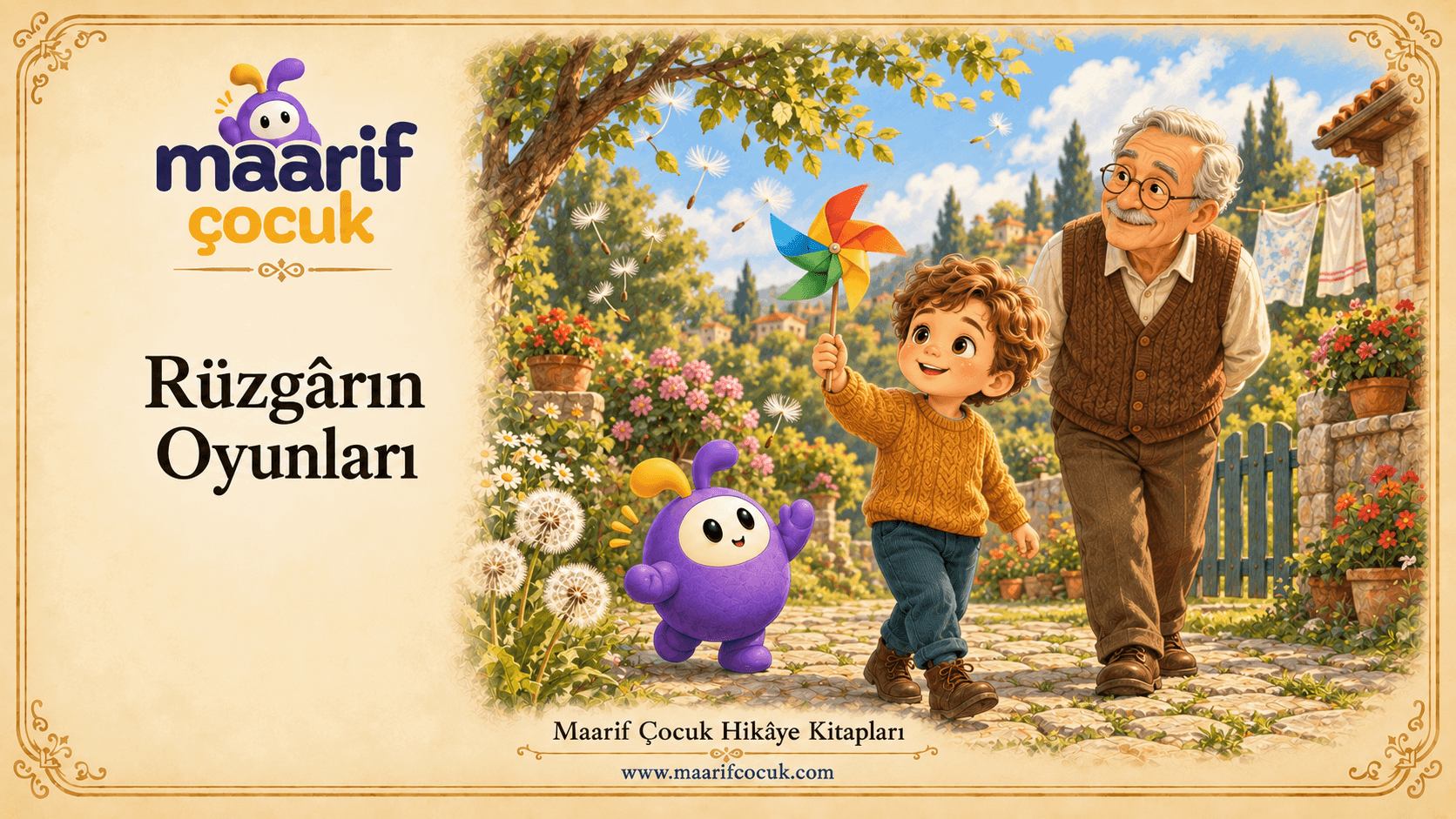Rüzgârın Oyunları — Maarif Çocuk kitap kapağı