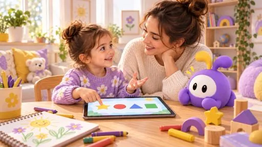 Keşfettikleri hakkında ebeveyniyle konuşan çocuk